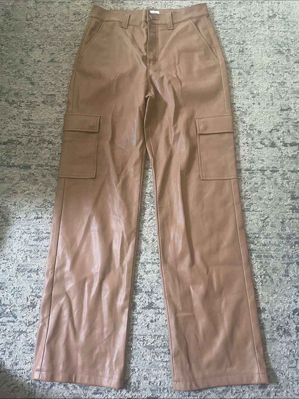 Pistola Cassie Faux Leather Cargo Pants
